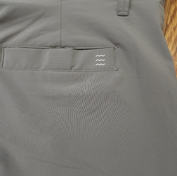 Free Fly Mens Shorts Size 34 Chino Performance Stretch Grey - Picture 6 of 7
